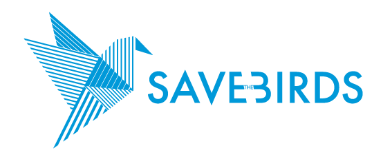 save the bird logo bleu